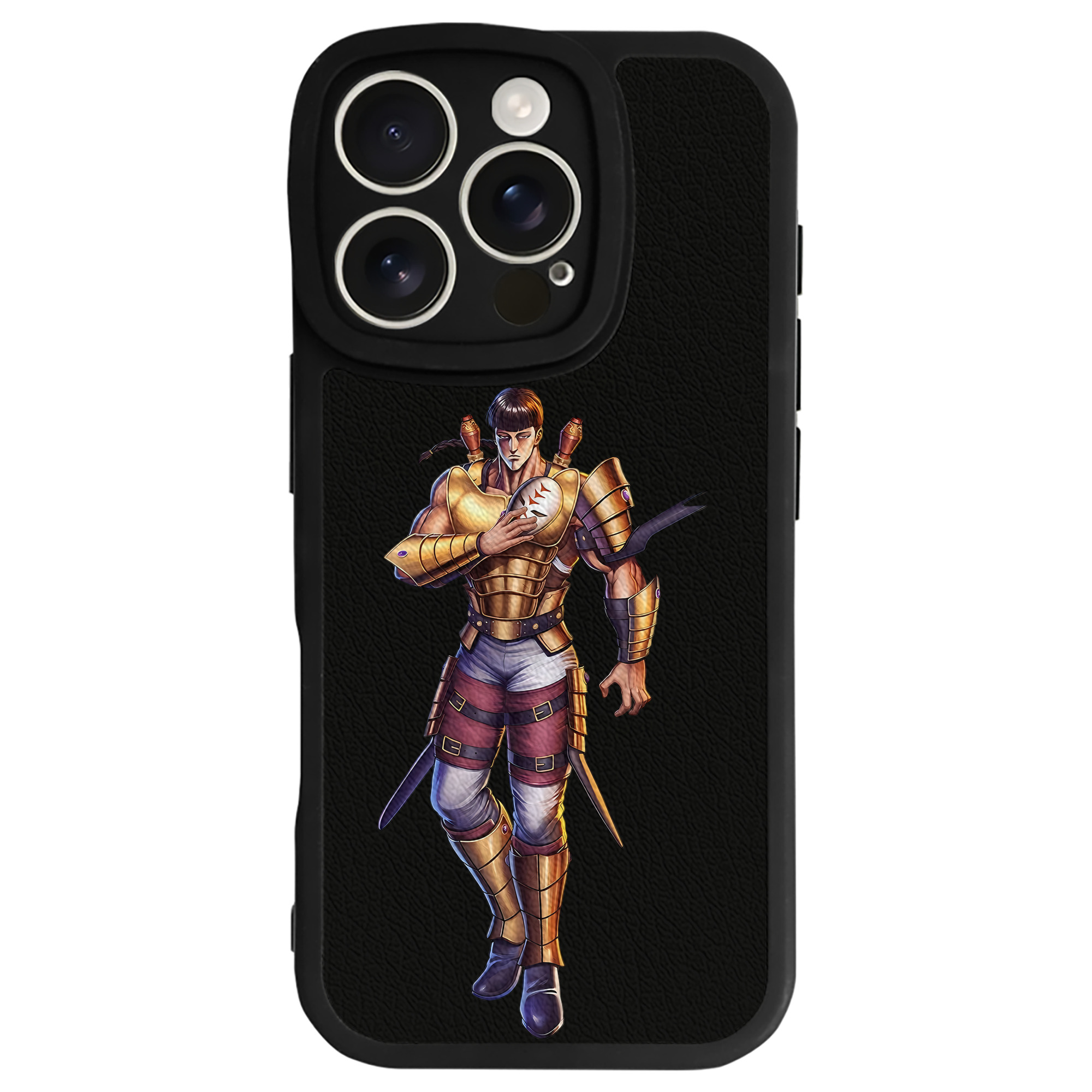 （画像用） 北斗の拳 Fist of the North Star 【iPhone 16シリーズ対応】シリコンスマホケース（レザー調） 材質：シリコン